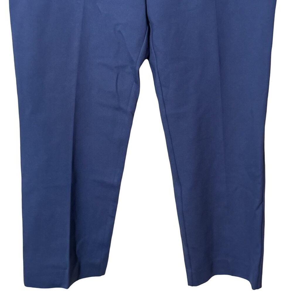 Susan Graver Ponte Thick Knit Elastic Waist Pull On Blue Pants sz Petite L - Picture 13 of 16